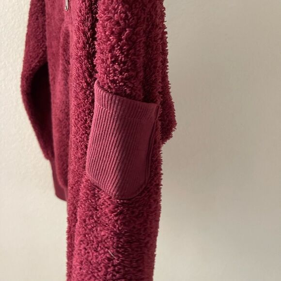 Columbia‎ burgundy womens furry fleece hoodie - Picture 7 of 7